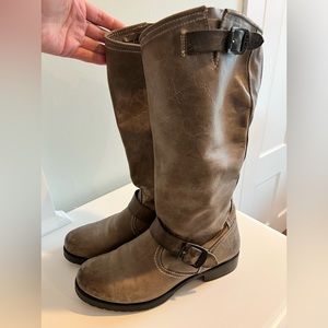Frye Veronica Tall Slouch boot, Gray